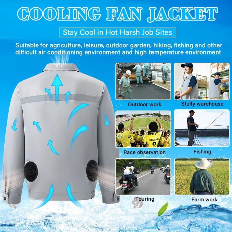 Summer Heat Proof Clothing with Cooling Fans - Workwear