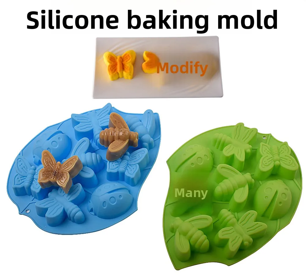 Easy Peel Silicone Insect Honey Peak Butterfly Cake Mold for Pudding Jelly Rice Cake-Cake Tools details