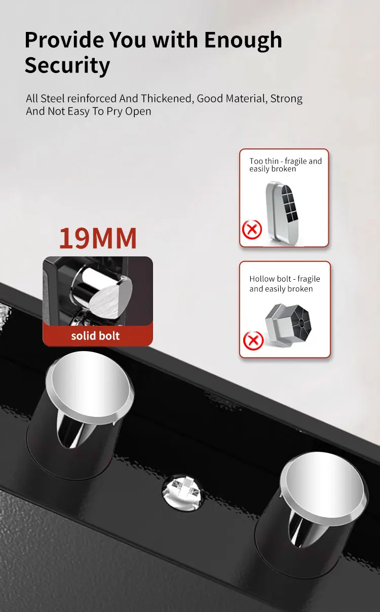 CEQSAFE Safe Box Front Top Open Laptop Hotel Home Car Hot Sale Digital Black Electronic Digital Lock 14"-17" Laptops D1541-N factory