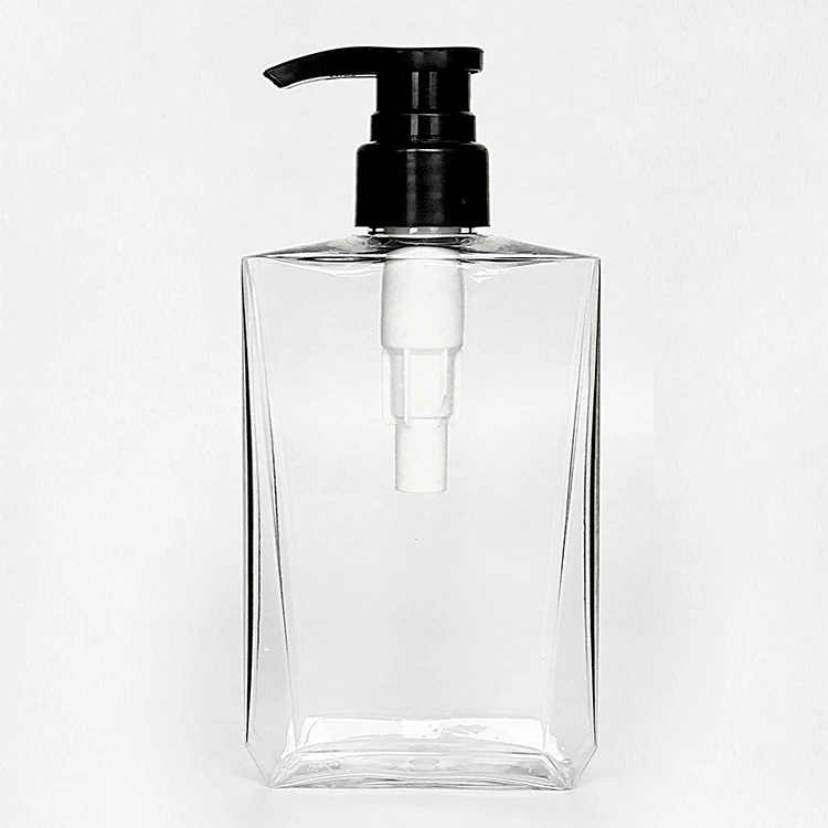 Vanjoin 200ml 260ml 400ml Luxury Clear Plastic Container Shampoo Shower Gel Bottle With Pump for Cosmetic
