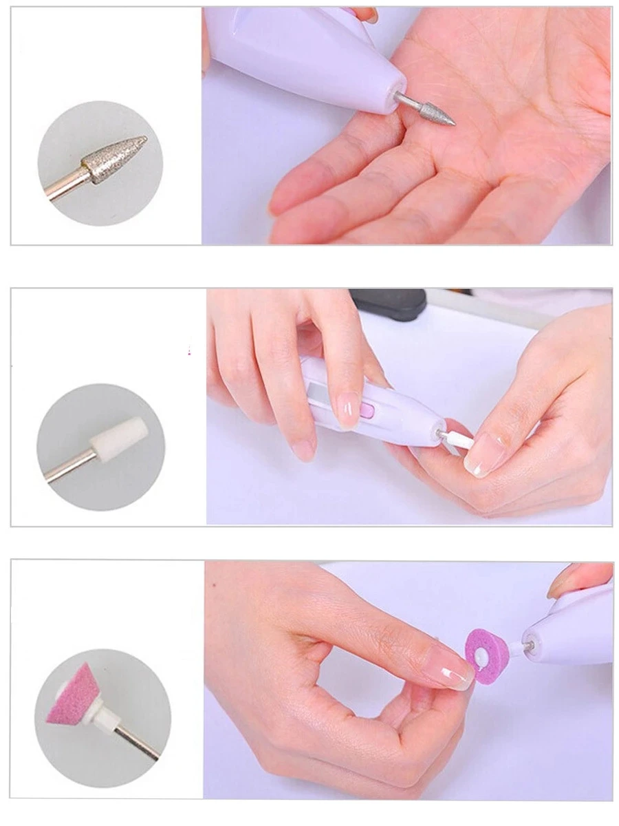 Portable Nail Buffer Fingernail Grinder Kit Manicure Set Grinding