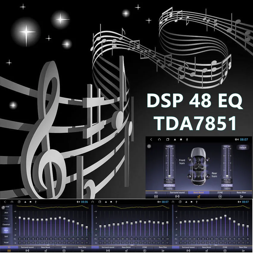 DSP 2 Din 4G Carplay Android Auto Multimedia Video Player Screen for JAC S5 GPS Navigation Head Unit Autoradio Stereo OBD2