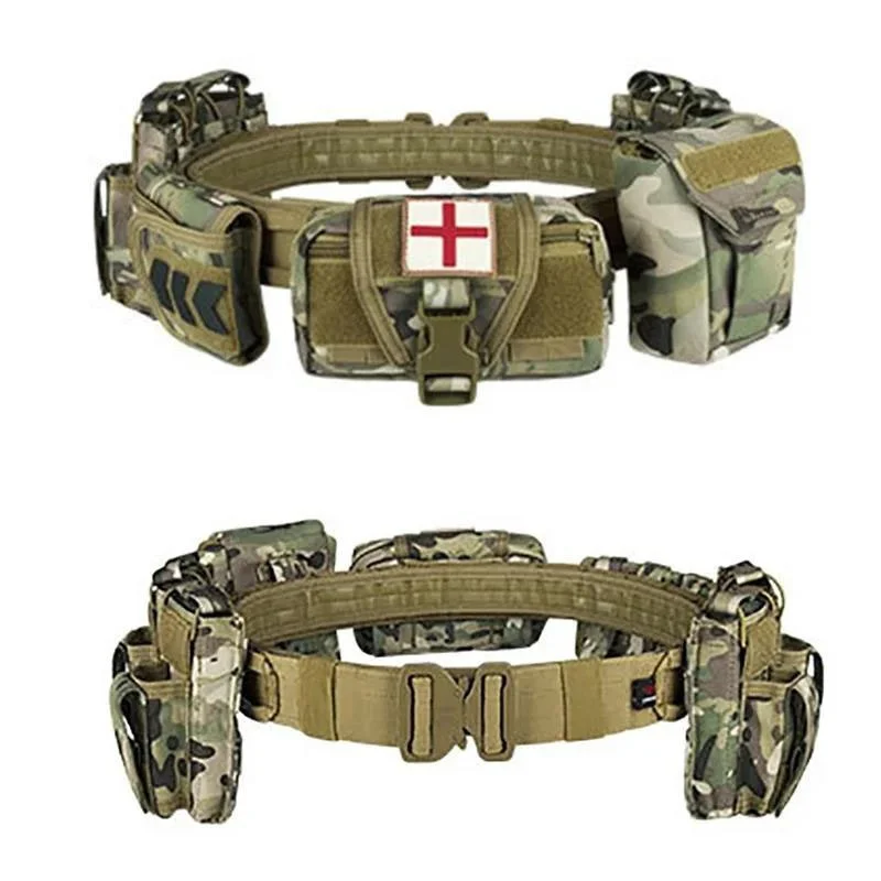 Camping and Everyday Use Tactical Belt Utility Nylon Tactical Duty Belt Tactic Sport Enthusiasts Training Waist Belts