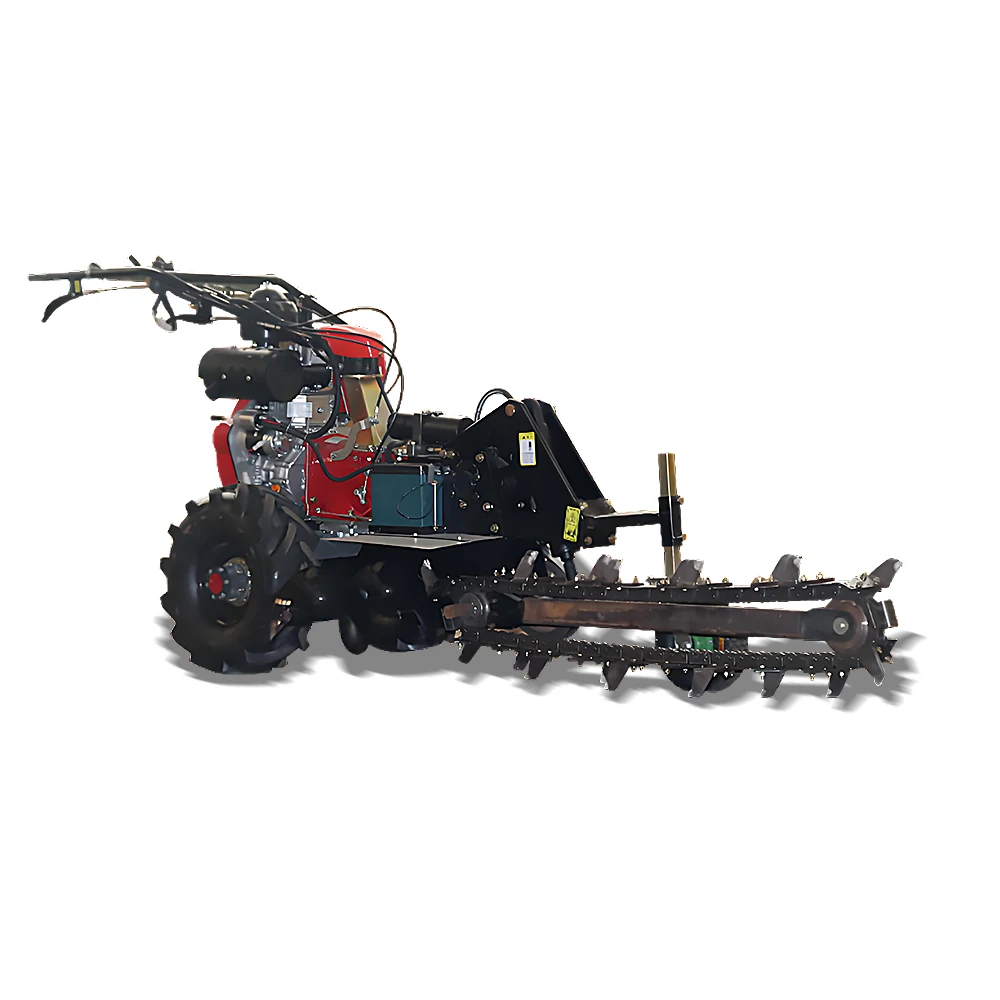 Automaattinen viljelyllinen käsin pidettävä raivaushenkilö dicheuse kone / 15Hp moottorilla varustettu ketjukone