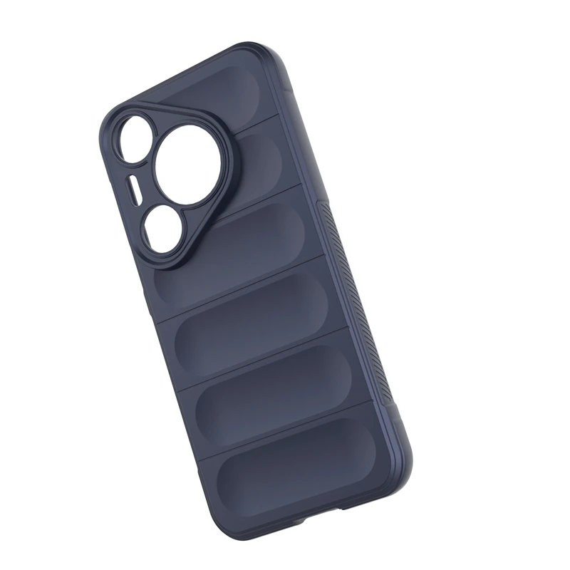 Cover Silicone Per Huawei Mate 60 Con Motivo Fiore Dorato E Cordino – Custodia Sottile Antiurto, Protezione Totale