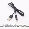 Black 1m 3.5mm mono to USB Cable