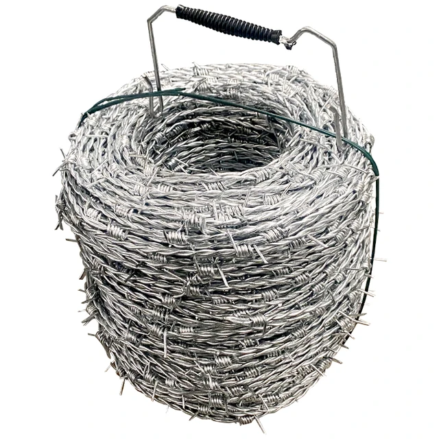 FactoryWholesale hot-dipgalvanized high-quality double line reverse twisted barbed wire fence to prevent strangers from invading