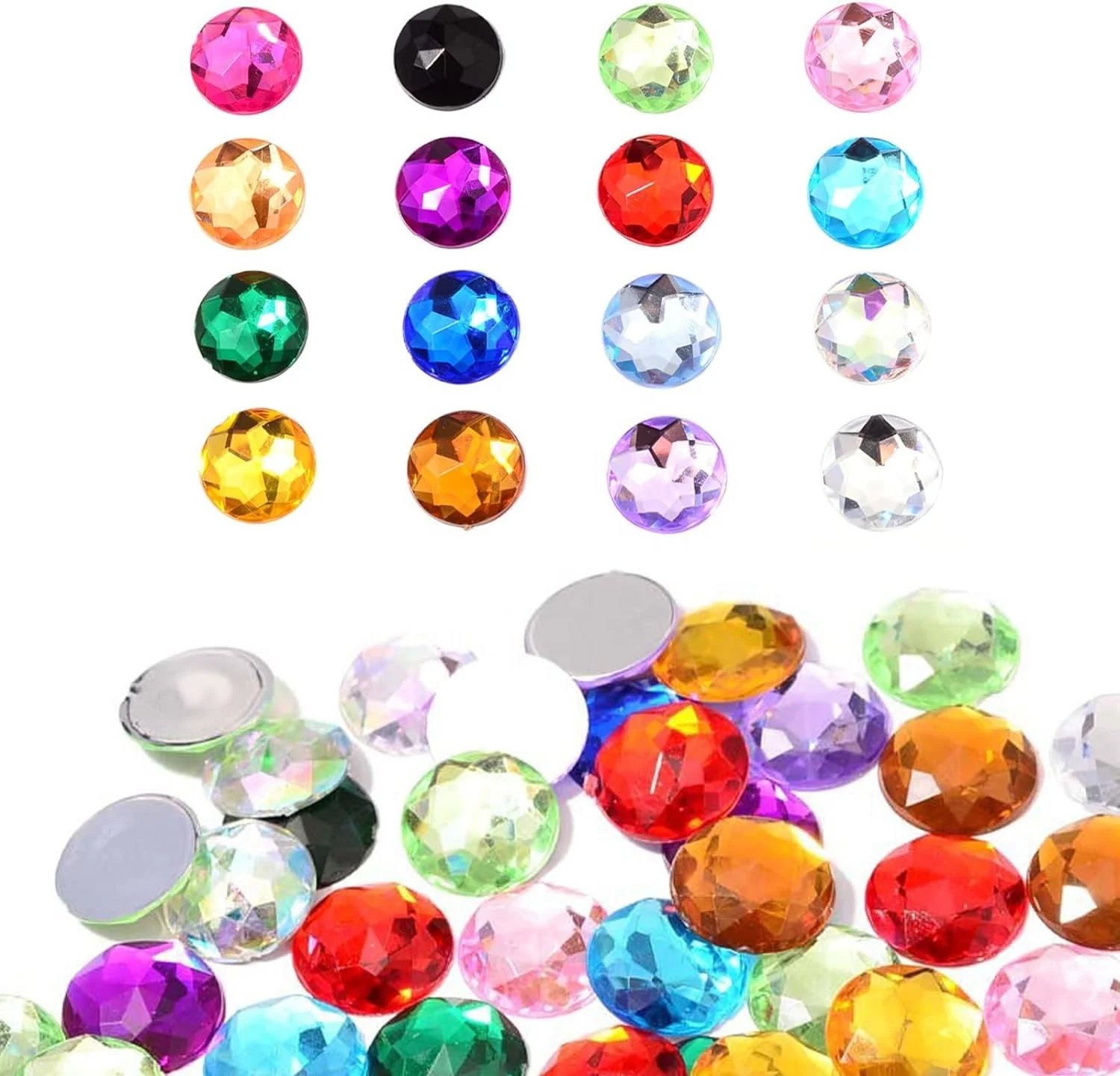 Simply Creative 3mm Plastic Gems - Rainbow Colors For Crafts, Card Making, And Embellishments - View #9