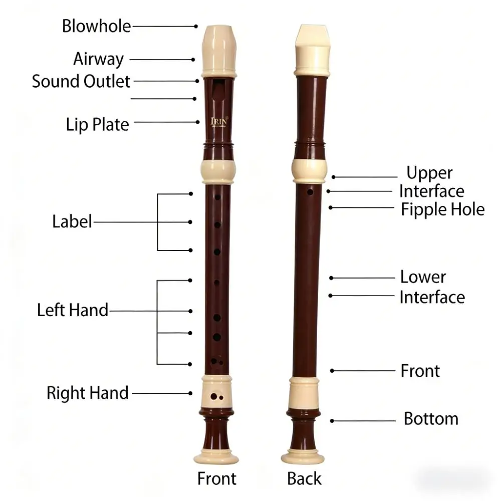 IRIN Factory Wholesale Baroque  Flute Treble B Key 8 Hole Instrument for School Music Ed aperçu 4