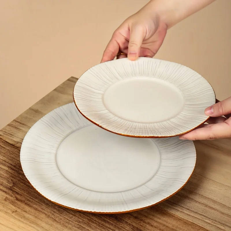 product wholesale porcelain round shape ceramic plate dinner porcelain dishes set tableware dinnerware sets-3