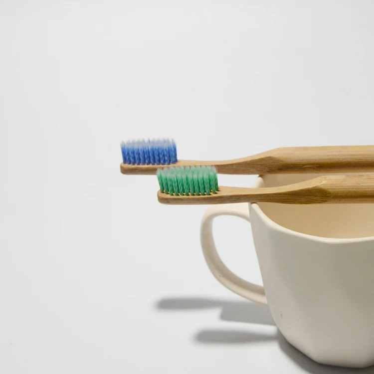 Biodegradable Bamboo Charcoal Toothbrush Soft Bristles Eco Friendly Sustainable