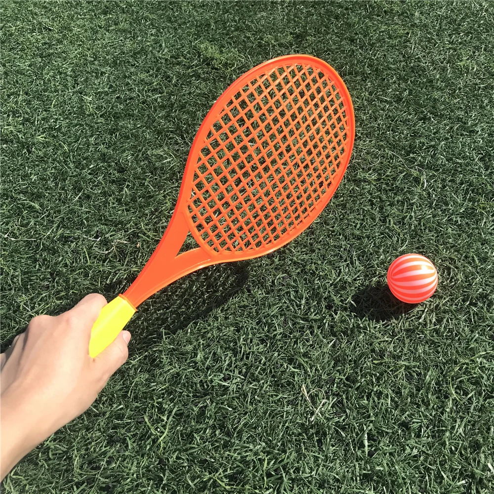 Raqueta de tenis de plástico para niños CHEPIHG juguete interactivo para playa rojo | en línea