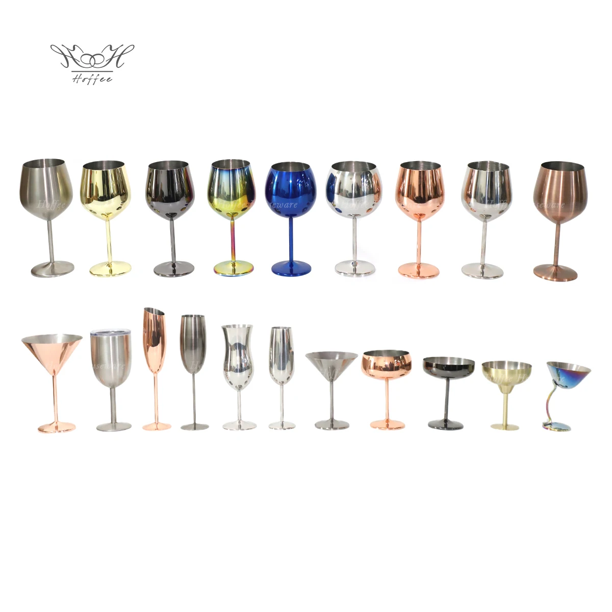 250ml Luxury Champagne Glasses Stainless Steel 304 Wedding Champagne