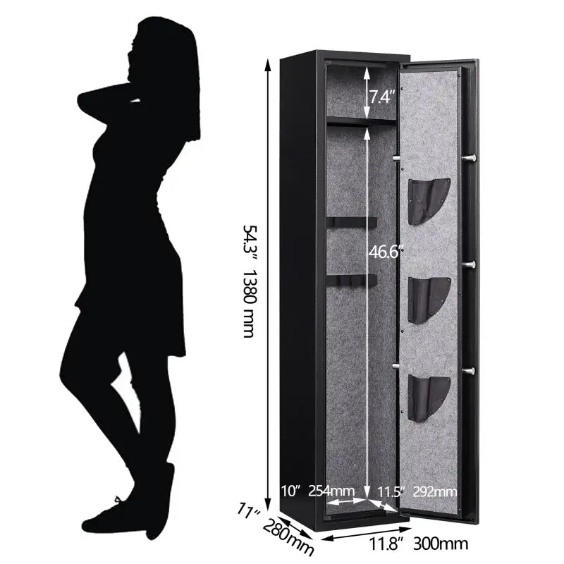 Электронный цифровой биометрический Сейф для оружия шкаф хранения безопасные Шкафы