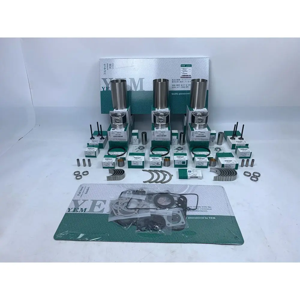 D640 Rebuild Overhaul Kit With Bearings Cylinder Liner Piston Rings Full Gasket Set Engine Valves Kit for Kubota