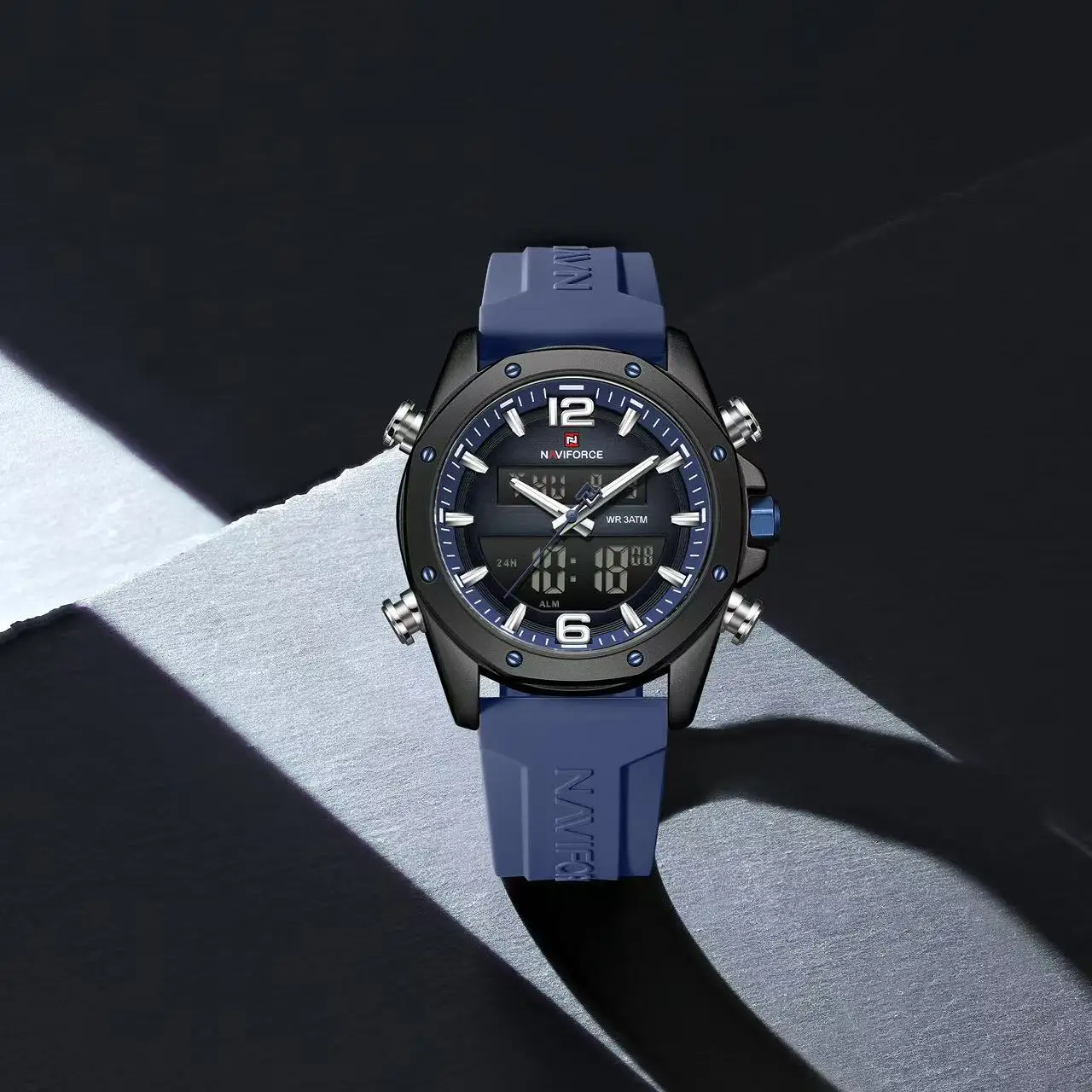 NAVIFORCE 9264 Men's Watch Luxury Top Brand Multifunction Chronograph Watch Men Auto Date 3ATM Waterproof Man Clock Gift Watches