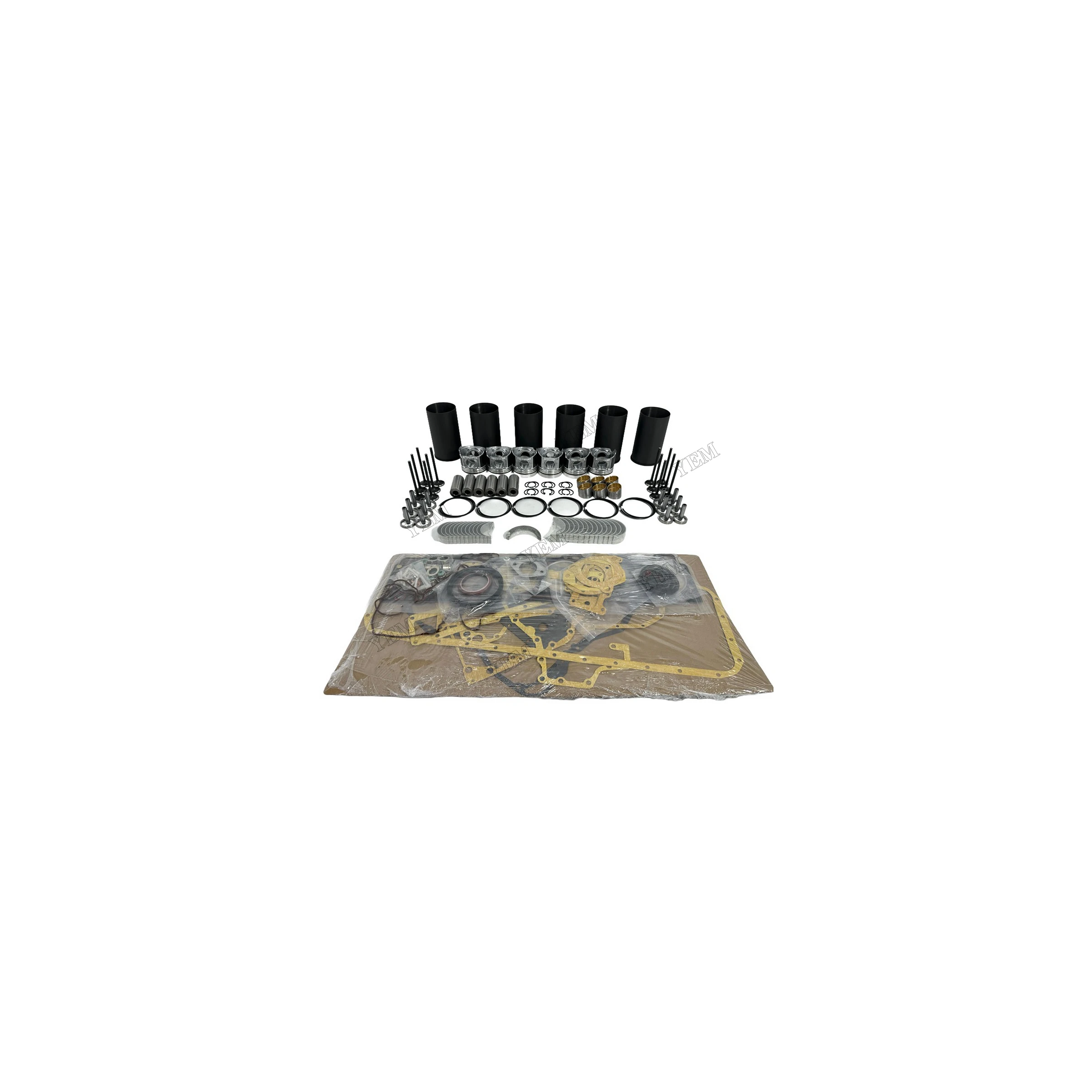 For Hino W06D Rebuild Overhaul Repair Kit With Valves Engine Bearings Liner Piston Rings Full Gasket Kit Engine Parts