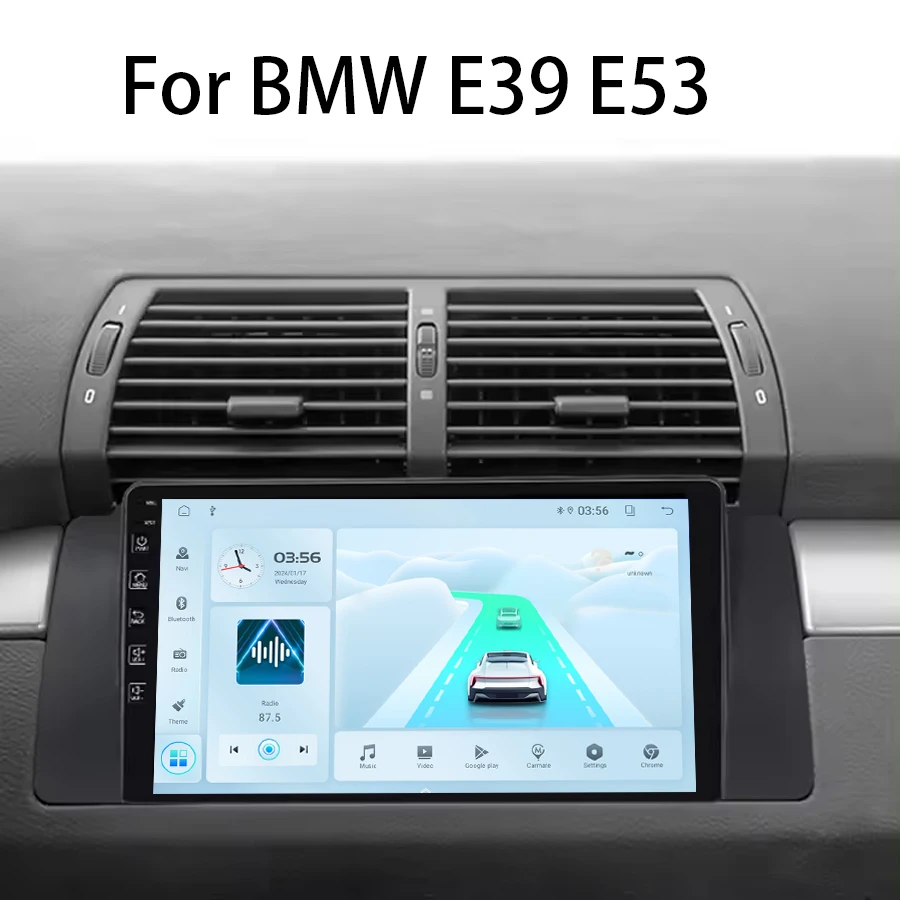 IPS Touch Screen Android 13 Stereo Car Video Player for BMW 5 Series X5 E36 E53 Carplay Auto Radio GPS Navigation