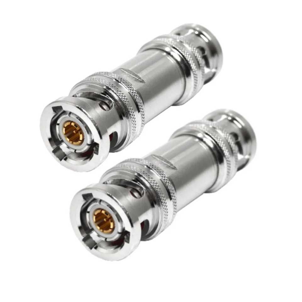 Factory TRB-JJ BNC TRB Male Plug to Triaxial TRB Male Plug Adapter High-Frequency Shielded  Triaxial RF Connectors in Stock