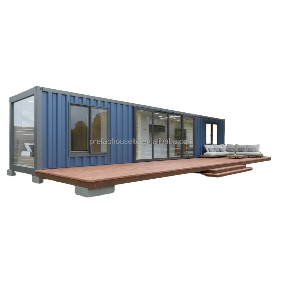 Modern design shipping container 40ft prefab shipping container homes ...