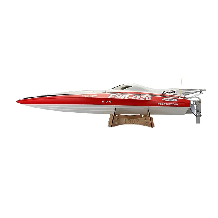 Buy From China TFL Rc Boat 26CC Deep V Gas Engine Fiberglass Hull Blade