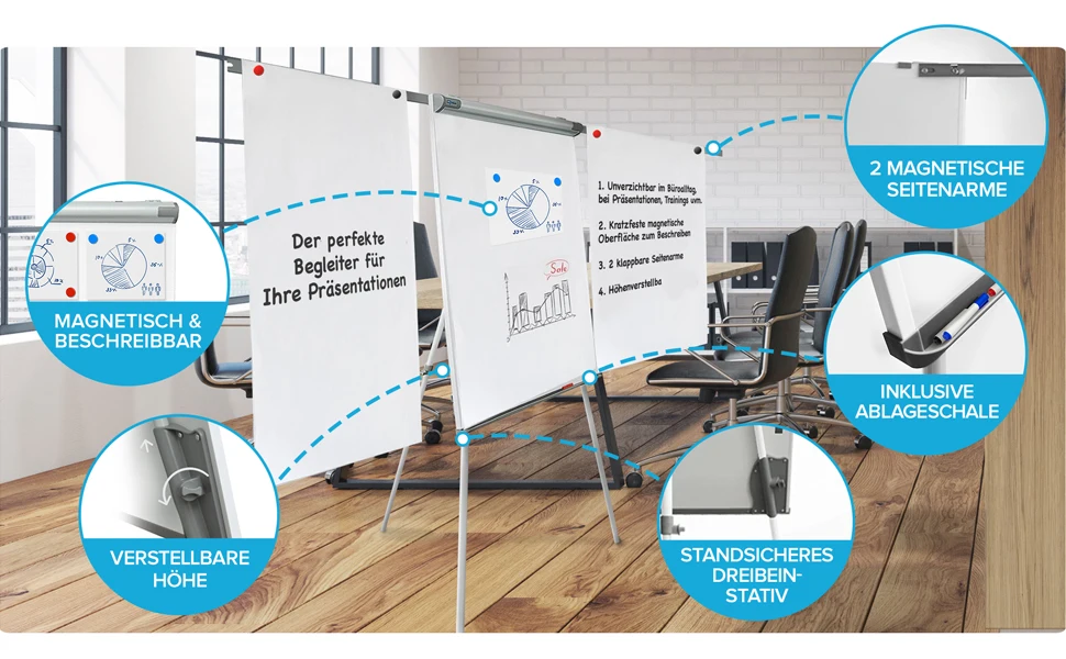 Whiteboards Painting Easel Stand Easels Flipchart Tripod Dry Erase