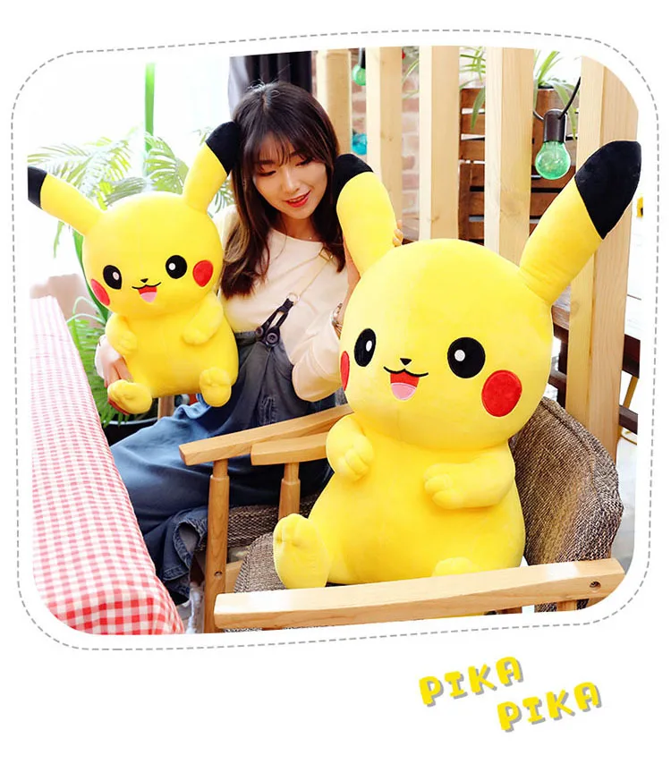 2023 Wholesale Giant 2070cm Pikachu Plush Toys Big Size Smiling