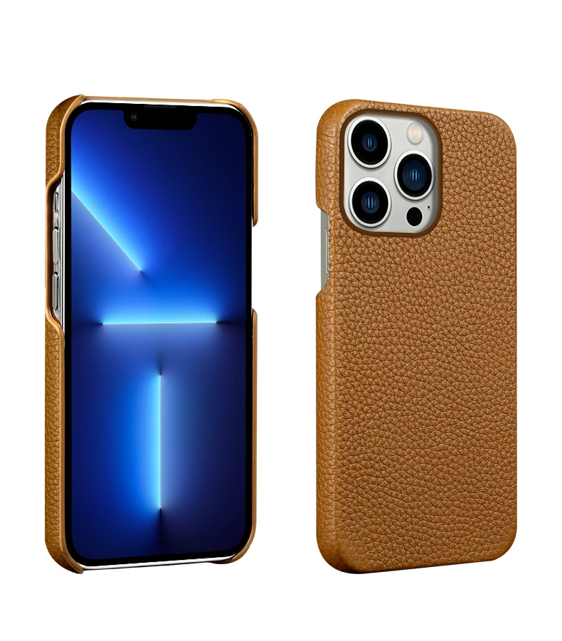 Luxury Pu Pebble Leather Phone Cases For Apple Iphone 14 13 Pro Max 12