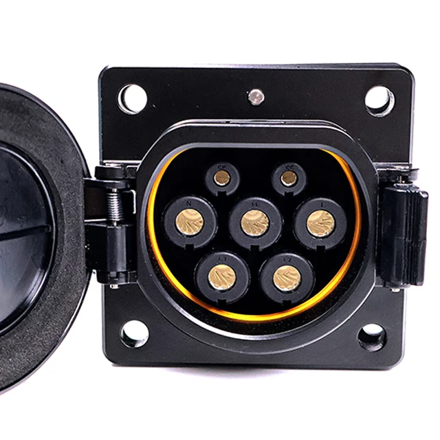 Gb/t Standard Electric Car Power Socket Ac 16a 32a 63a Charger Plug For