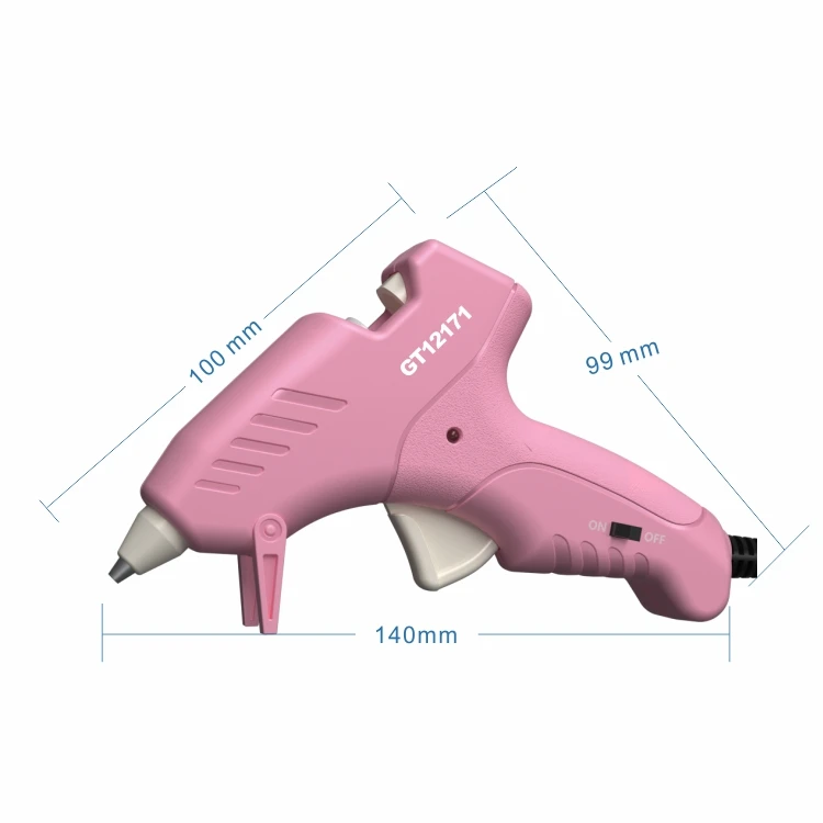 Mini 20W Electric Glue Gun Kit Small Thin Stick Purple Pink Repair Tool for DIY Mini Wax Sealing Hot Melt Glue Gun Factory