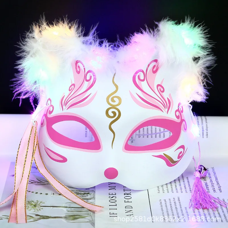 China Factory Supply Luminous Animal Mask Fox/cat/rabbit Led Mask ...