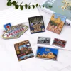 Embossed aluminum foil refrigerator magnets