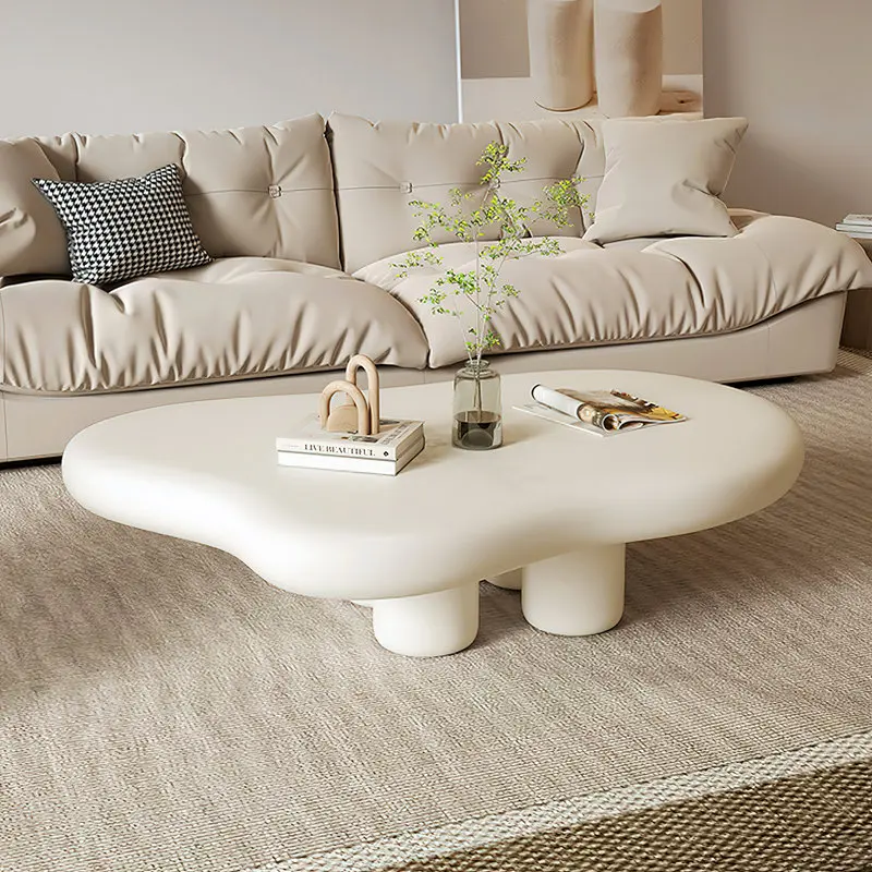 47.24'' Nordic Curved Coffee Table Irregular Household Table Fantastic Furniture