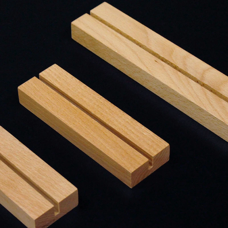 a5 size transparent insert card wood holder wooden acrylic sign