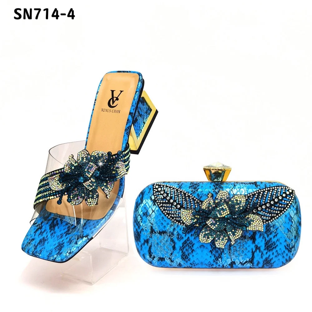 Wholesale Women shoes new arrivals bag set matching shoes and