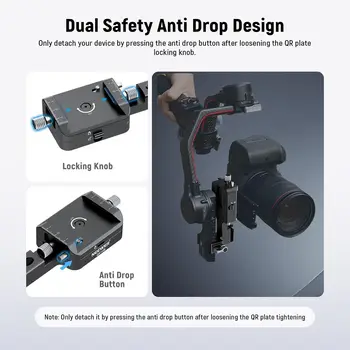 NEEWER RS4 RS3 Vertical Camera Mount Compatible with Ronin RS 4 3 2 Pro Gimbal Stabilizer 180 Rotating Base product image