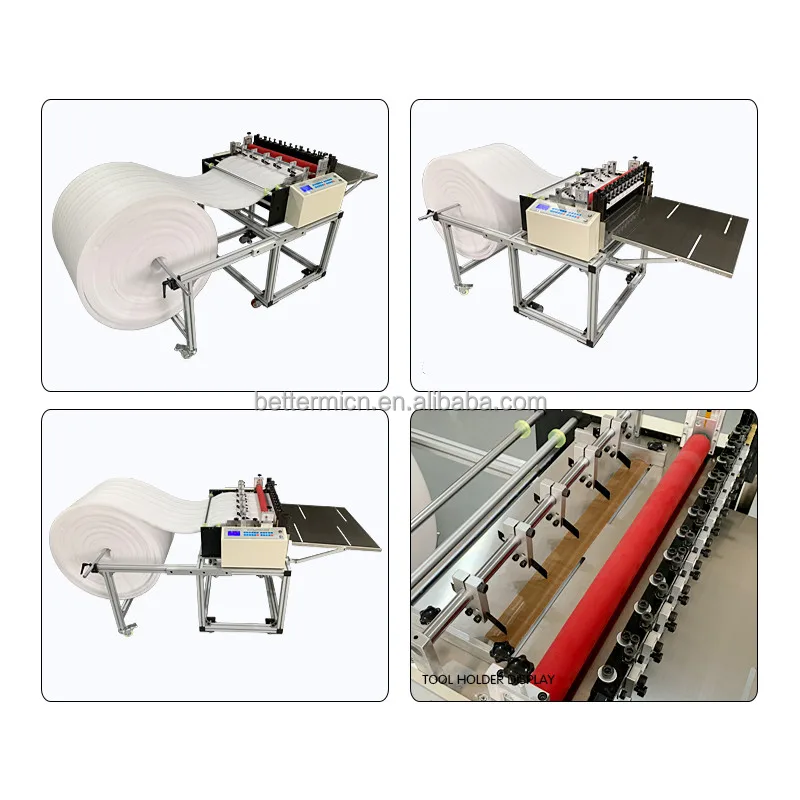 High Speed Paper Non Woven Cutter Window Film Cutting Machine Bubble