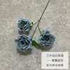 Rosa di diamanti a tre teste - blu foschia
