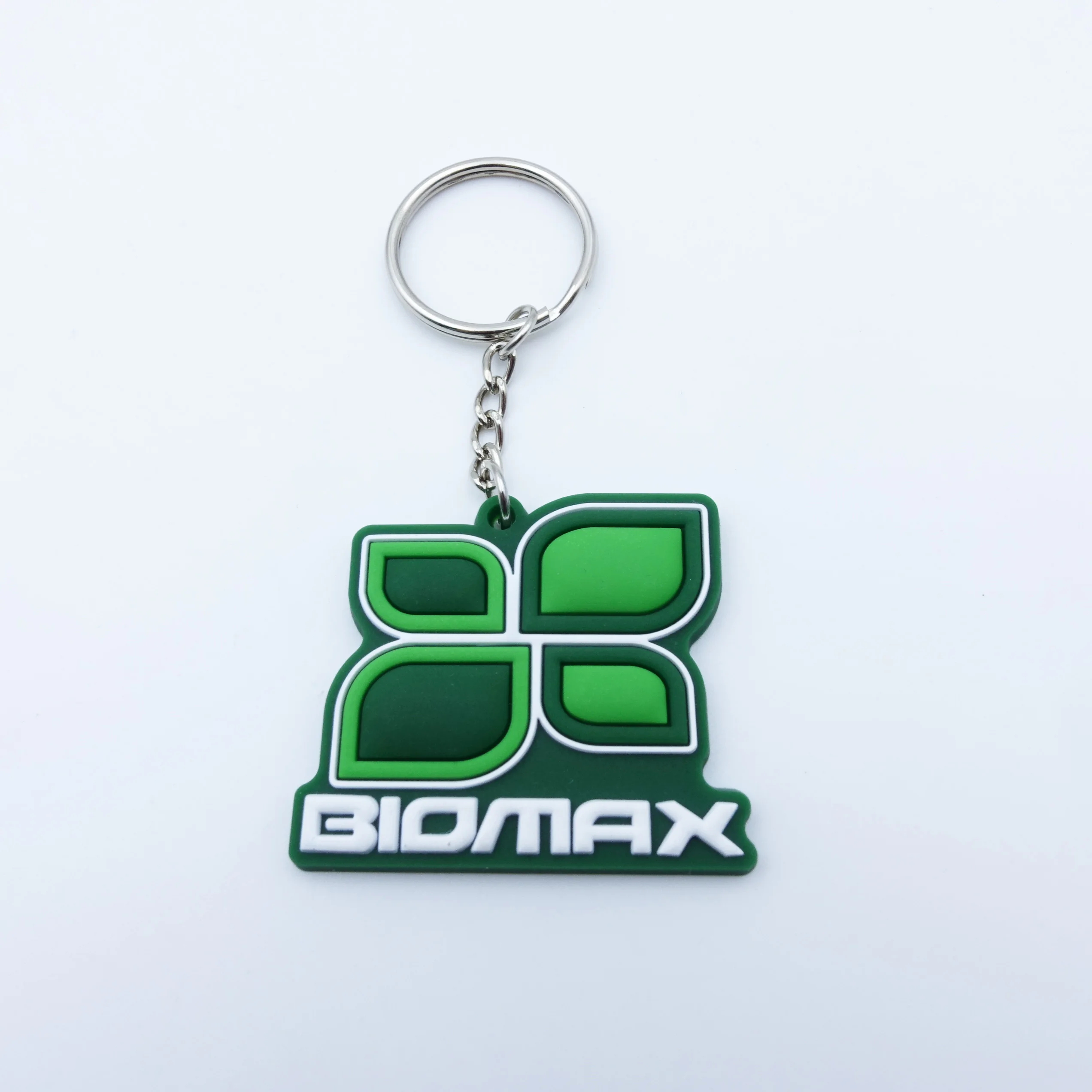 Custom 2D Soft Pvc Keychain Rubber Keychains Silicone Keyring Personalized Logo Custom Green Nfc Key Chain