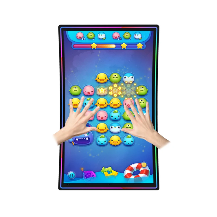 Capacitive Curved Touch Screen Game Display 32 43 49 55 Inch 4K Ultra Wide Curved Monitor Led Light Monitor