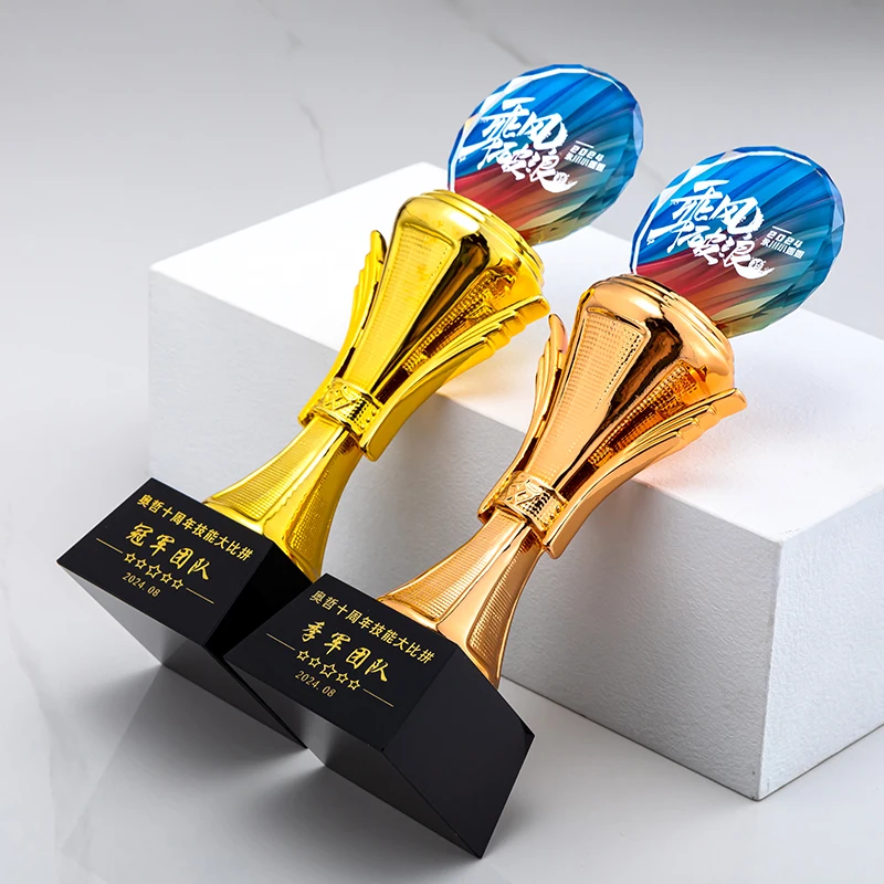 product small bridge wholesale customization resin golf sport winner business gift custom trophy award with gift box-38