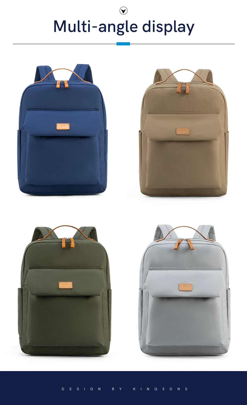 High Quality Custom 100 Recycled Polyester Waterproof Roll Top Travel