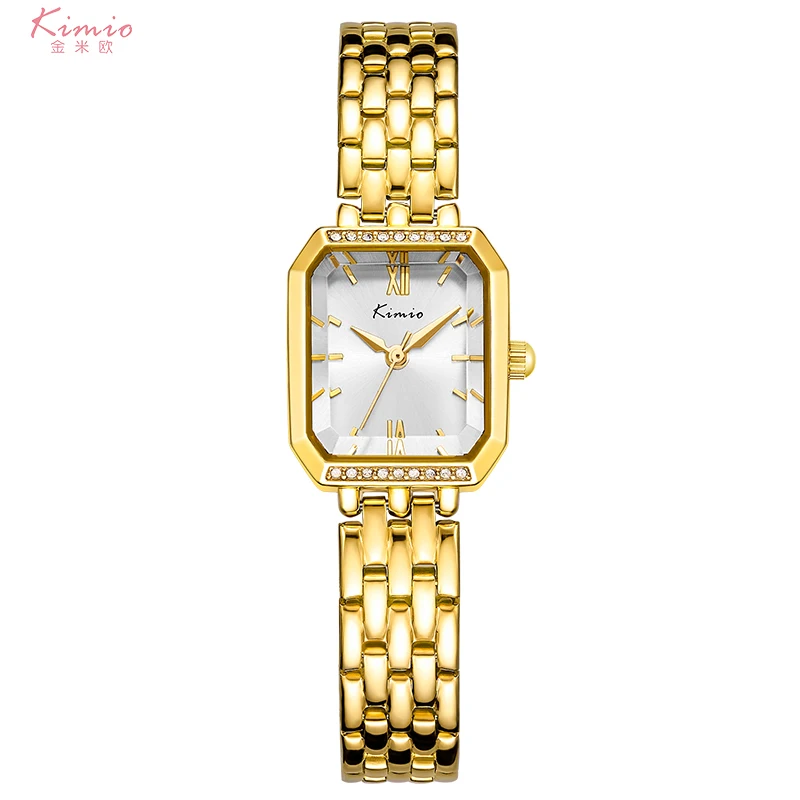 Luxury Band Alloy Watch Ladies Custom logo Watches Women Gold Wrist Watches