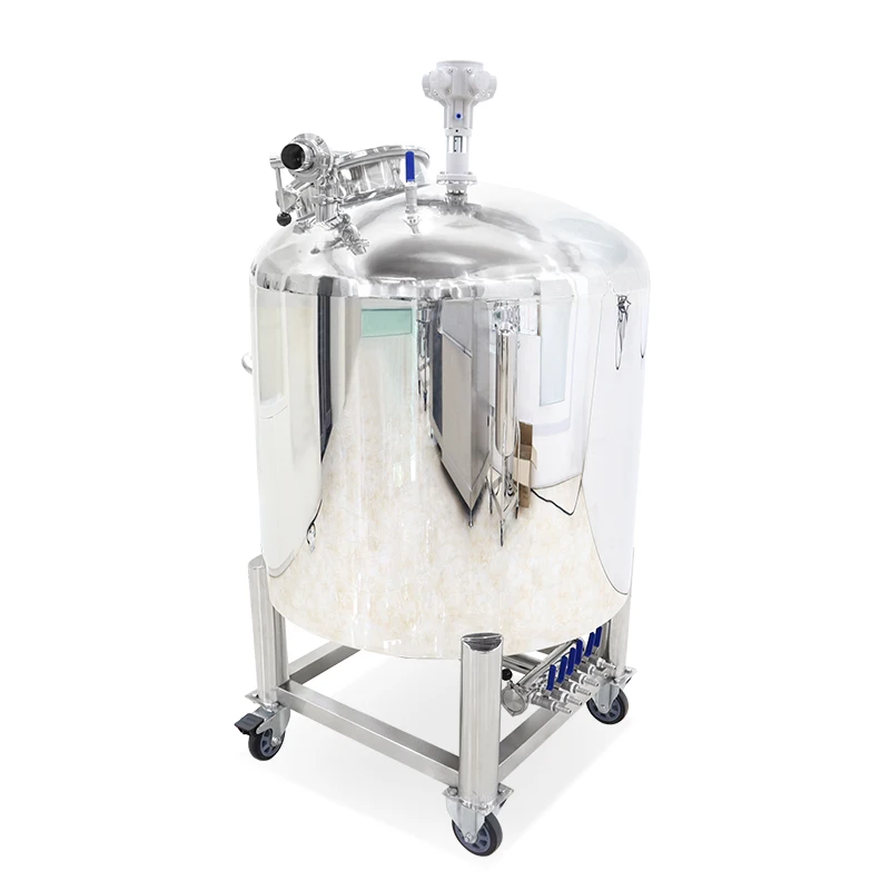 Yeto 200L Stainless Steel Air Powered Agitator High Speed Mixer Tank for Perfume & Liquid Soap Making Food Grade