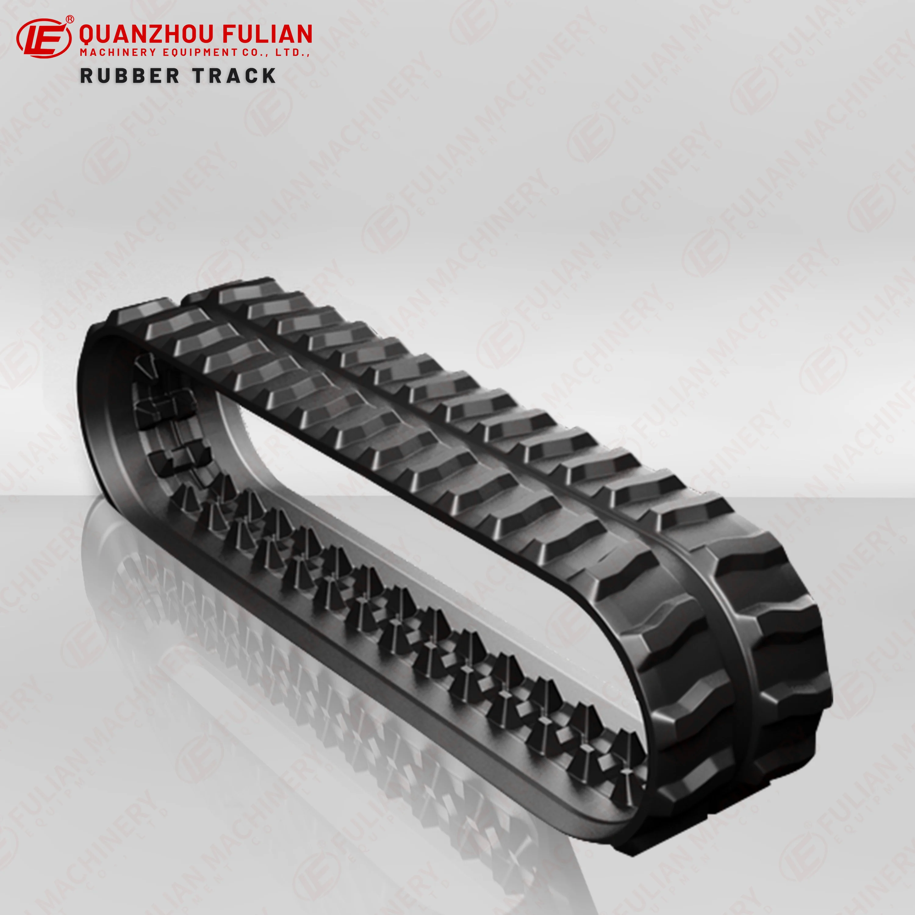 High Wear Resistant Mini Excavator Rubber Track 400x72.5x74