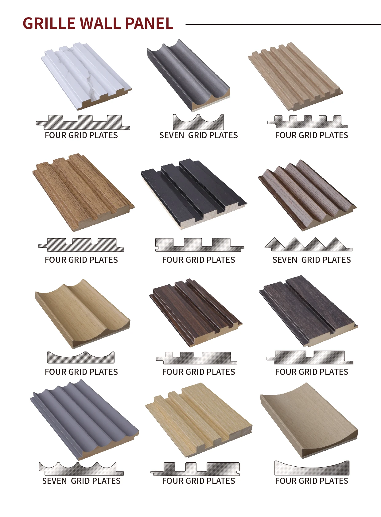 Mdf Grid Half Round Fluted Wood Wall Panel Baiyi Design Buy Wall