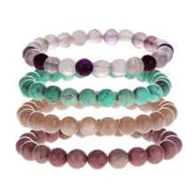 Ladies turquoise jewelry festival personalised moonstone bracelet precious stone