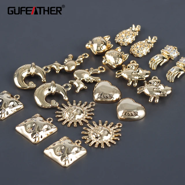 M952    jewelry accessories,pass REACH,nickel free,18k gold plated,copper,jewelry making,diy earring pendants,6pcs/lot