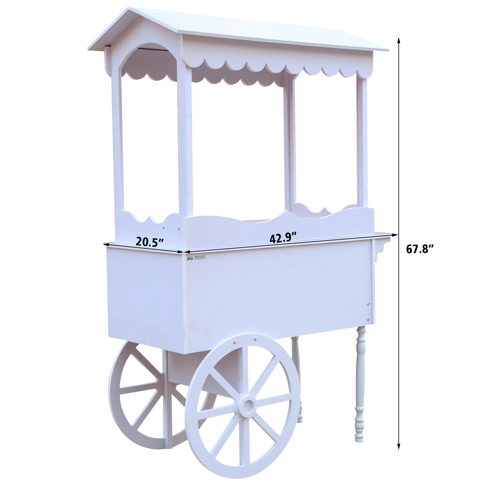 PVC Flower Cart Display Stand With Wheels for Wedding Garden Event Christmas Easter Graduation Market Decoration Use