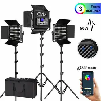 GVM Professional Light RGB Bi-Color Lighting Kit GVM 50RS detail image